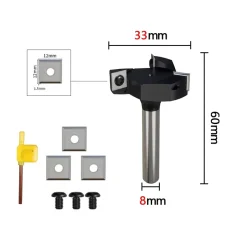 Srovnávací fréza D33x60xS8 na plochy - žiletková