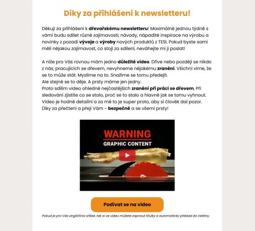 Novinky na email